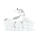 商用OK◎シンプルな動物やペットのイラスト描きます 親しみやすく可愛い1枚！アイコン、グッズなどご利用できます。 イメージ6
