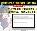 WPオリジナルテーマの不具合・エラー修正します 連絡取れない制作会社・自作テーマ更新エラーをコード修正で解決 イメージ1