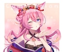 かわいいイラスト描きます SNS・配信・グッズなどに使いやすい一枚絵を仕上げます！ イメージ7