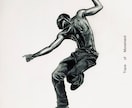 躍動的な人物・小物・ファッションイラストを描きます 余白と躍動を描くartwork。 イメージ8