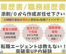 選考通過率UP！職務経歴書を人事のプ口が作成します 話すだけで完成！人事のプロが通過率の上がる職務経歴書を作成 イメージ1