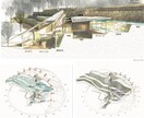 幻想的なパース(内外観)を描きます 建築内外装、プレゼン資料、3Dモデル、 イメージ5