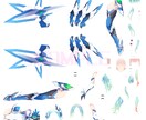 キャラデザ込みでVtuber作成いたします デザインからモデリング、立ち絵などを一括で承ります イメージ5