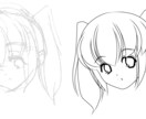 オリキャラのラフ・下書きをキレイな線画にします あなたの絵を商用作品のような線画に仕上げます！ イメージ2
