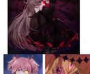 膝上までのイラスト/meme作成承ります 上半身(脇腹付近まで)等のイラスト依頼受け付け致します。 イメージ1