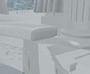 VRChat向け３Dスタジオ２面を制作します 【プロモデラー制作】VRChat向け二面背景スタジオ イメージ3