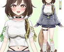 Vtuberの立ち絵を制作をします Vtuberのキャラクターデザイン(パーツ分け込み) イメージ5