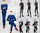 TRPG・Vtuber等◎胸上～全身立ち絵描きます 老若男女・人外・ロボ等幅広くお任せください！ イメージ4