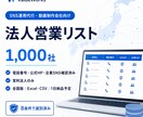 企業SNS保有法人営業リスト1000社を納品します 電話・公式HP・企業SNSを確認した営利法人のみ収録 イメージ1