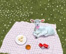ロマンティックでお洒落なSNSアイコン作成致します 食べ物や動物などポップ、パステル調のイラストが得意です イメージ4