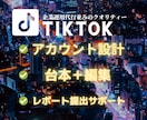 Tiktokを徹底7日間サポート/運用代行します アカウント設計、台本作成、編集、構成アドバイス、レポート提出 イメージ1