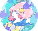 個性派なアイコンイラストお描きします SNSや配信のトレードマークに！ イメージ4