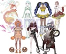 3名様限定格安！Vtuberイラスト描きます 10000円相当の表情差分5種付き！Live2d作成します！ イメージ2
