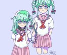 サイコポップなSNSアイコンを描きます 女の子らしいパステルカラーをベースにしたイラストを描きます！ イメージ8