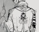 モノクロ限定、創作限定の一枚絵描きます 悲しい/クールな印象のモノクロイラストを描きます イメージ5
