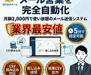 NEW「メッサメール送信」自動メールできます メール自動配信システムがこの価格で登場 イメージ1