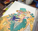 昔風のような個性的な絵を描きます アナログならではの絵をここに!観賞用の原画やデータなど! イメージ4