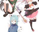 パッと目を引く可愛いキャラを描きます 商用・個人使用どちらも歓迎！短納期もご相談ください イメージ2