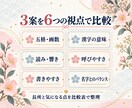 赤ちゃんのお名前候補3案を比較鑑定します 画数・意味・響き・使いやすさを比べて選ぶ道筋を整理 イメージ2