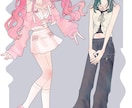 最短当日で地雷系やストリート系のイラスト描きます 初めての方も大歓迎！アイコンからキャラデザまで丁寧に対応 イメージ5