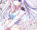 美少女キャラクターの一枚絵描きます キラキラかわいい美少女キャラクターのイラストを作成します！ イメージ7