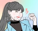 SNSアイコン等♪アイドルのような人物画を描きます 細かい要望がある方も相談してください♡ イメージ6