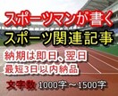 記事代行/記事拡散/記事化/スポーツ関係します あなたのブログ/サービス/お店/商品/記事化で拡散します イメージ1
