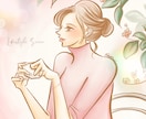 大人女性向けの世界観作りのイラスト制作をします 個人事業主様の雰囲気作りのイラスト×デザインをご提案します イメージ3