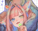 厚塗りで重厚感のある1枚絵描きます 見応えたっぷり！キャラクターの魅力を最大限に引き出します！ イメージ7