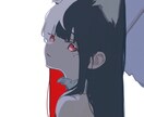 少ない色で、深く残る1枚を描きます ハイコントラストのイラストを描きます イメージ3