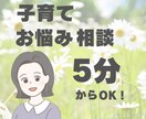 まずは5分お試し！子育ての悩みお伺いします まずは話してみたい！聞いて欲しい！方へ イメージ1