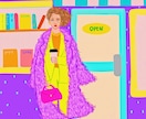 ポップなイラスト描きます あなたの好きな場所、物、ファッションなどなんでもOKです。 イメージ1