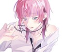 独特な配色と差し色で目を惹く絵をお描きします 簡単背景で絵になる立ち絵が得意です！ イメージ4