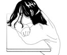 y2k風　雰囲気イラスト描きます y2kなどの線画イラストエモくてかわいくてセクシーなイラスト イメージ4