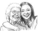 最短当日納品！写真を元に手頃な似顔絵を描きます 他には無い！…かも？手頃な値段であなただけの1枚を❁*.ﾟ イメージ2