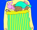 カラフルな動物・ペットのイラスト描きます インパクトのあるイラスト描きます イメージ3