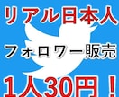 X,旧Twitterフォロワーを販売いたします リアル日本人フォロワー100名 イメージ1