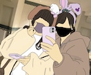 写真に写っている人をイラストに変えます イラストを使って一味違う写真にしませんか？ イメージ3