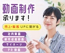 動画制作承ります 販売促進動画・PR動画・社内動画など、おつくりします！ イメージ1