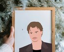 シンプルなおしゃれ似顔絵描きますます アイコン・ウェディング・記念のプレゼントにも イメージ7