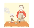ゆるかわタッチで人とペットのイラスト描きます 犬・猫OK／SNS・プレゼントに イメージ5