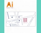 サンプル２案！illustratorで地図作ります JPG/ PNG/ PDF 納品、AIデータ相談可 イメージ7