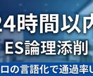 24時間以内にESの論理構成を整えます 伝わらない文章を「刺さる」表現へ。徹底言語化します イメージ1