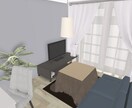 パース作成します！アパート、マンション、一軒家ます 平面図をみても、実際どう見えるの？不安を形にします！ イメージ1