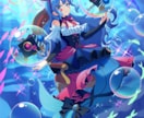 キャラクターの１枚イラスト描きます 綺麗で可愛い女の子ならお任せください！ イメージ3