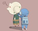 ミニキャラ(SD)アイコン【全身】描きます 「全身」構図のミニキャラアイコンを.☆.｡.:*・° イメージ5