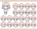 ちびキャラ、ミニキャライラストお描きします アイコン、サムネ、グッズにも!!商用料込みです イメージ2
