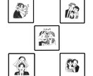 大人かわいい結婚式・記念日・お祝いイラスト描きます 結婚式・ギフトに使える大人可愛い似顔絵 イメージ2