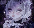 厚塗りでSNSアイコン､立ち絵､1枚絵描きます ゴシック、病み系、ロリィタ、ダークメルヘン、アンティークな絵 イメージ8
