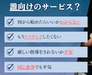 あなただけの食事・運動メニュー作成でサポートします ベーシックプラン+メニュー作成+ビデオチャット可 イメージ2